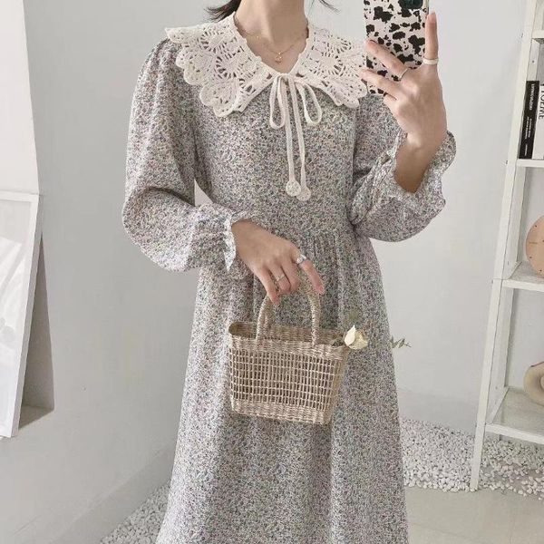 women's wool & blends floral dress 2021 slim waist square collar first love high grade skirt, Black
women's wool & blends floral dress 2021 slim waist square collar first love high grade skirt, Black