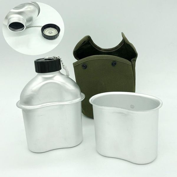 water bottle portable army canteen military kettle set outdoor metal with pouch cup camping hiking backpacking survival tool
water bottle portable army canteen military kettle set outdoor metal with pouch cup camping hiking backpacking survival tool