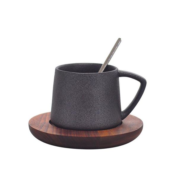 mugs 360ml retro coarse pottery latte coffee cup with wooden saucer office water cups mug breakfast milk drinkware
mugs 360ml retro coarse pottery latte coffee cup with wooden saucer office water cups mug breakfast milk drinkware
