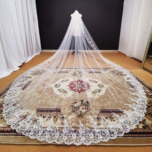 bridal veils real pos 3m lace wedding veil 4 meters white ivory with comb blusher bride headpiece accessories, Black
bridal veils real pos 3m lace wedding veil 4 meters white ivory with comb blusher bride headpiece accessories, Black