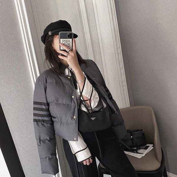 woman jacket parkas coat gray cotton clothes women's short winter cotton-padded veste femme down &, Black
woman jacket parkas coat gray cotton clothes women's short winter cotton-padded veste femme down &, Black