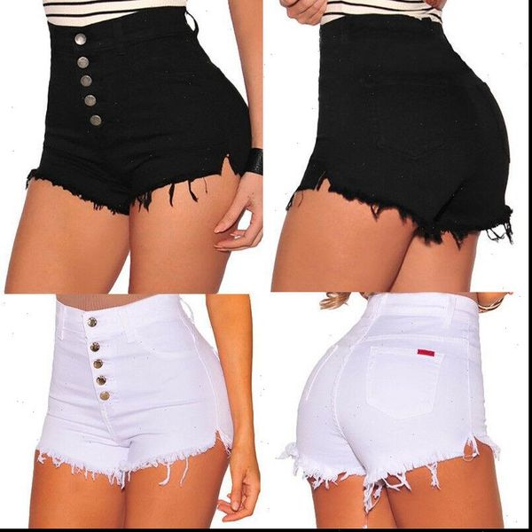 summer women shorts womens high waist denim button jeans skinny clothing drop, White;black
summer women shorts womens high waist denim button jeans skinny clothing drop, White;black