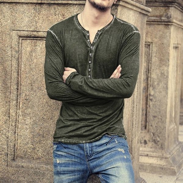men's t-shirts mens t-shirt v-neck button designer cotton vintage simple fashion solid color casual long sleeve men old reoi, White;black
men's t-shirts mens t-shirt v-neck button designer cotton vintage simple fashion solid color casual long sleeve men old reoi, White;black