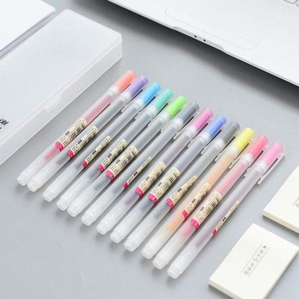 gel pens 12 color creative colored pen set 0.5mm refills rod hand account kawaii diy diary stationery writing supplies
gel pens 12 color creative colored pen set 0.5mm refills rod hand account kawaii diy diary stationery writing supplies
