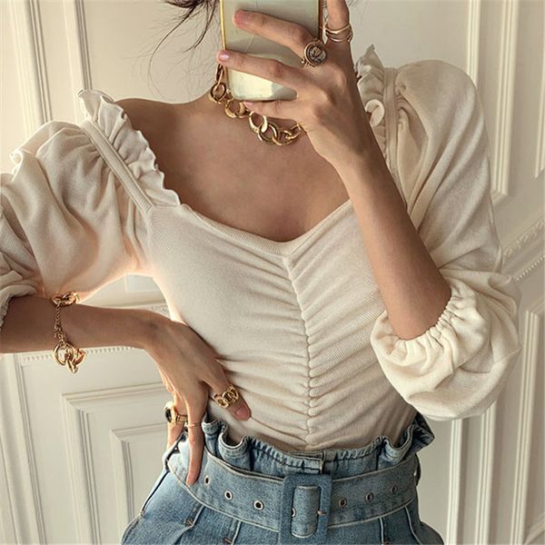 women's blouses & shirts hzirip high street ruffles plied t-shirts all the basic female softball games chic office lady with cleavage o, White
women's blouses & shirts hzirip high street ruffles plied t-shirts all the basic female softball games chic office lady with cleavage o, White