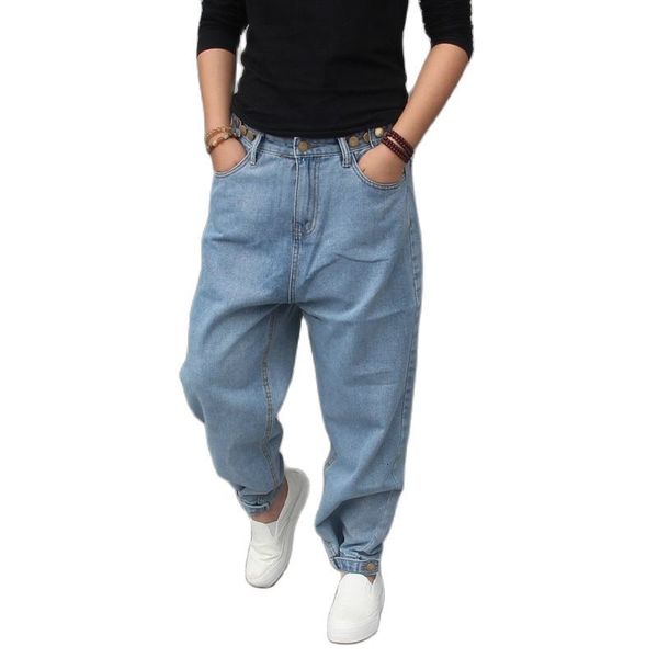 men's jeans fashion hip hop harem men loose baggy low cortch streetwear denim pants blue trousers man clothing ulk1
men's jeans fashion hip hop harem men loose baggy low cortch streetwear denim pants blue trousers man clothing ulk1