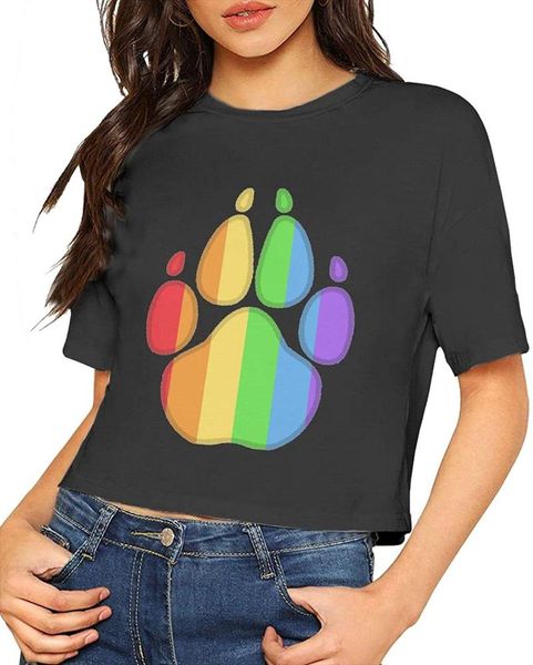 gay flag bear exposed navel women short sleeve t-shirt woman tshirts women's, White
gay flag bear exposed navel women short sleeve t-shirt woman tshirts women's, White