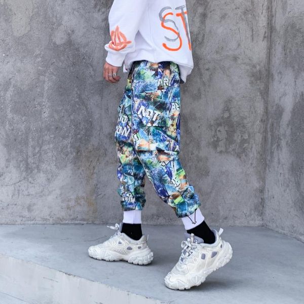 casual sweatpants men graffiti cotton hip-hop harem autumn multi-pocket trousers harajuku streetwear elastic waist fashion men's pants, Black
casual sweatpants men graffiti cotton hip-hop harem autumn multi-pocket trousers harajuku streetwear elastic waist fashion men's pants, Black