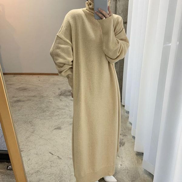 casual dresses woman clothing puff sleeve thick elegant 2021 long winter knitted warm korean sweater dress women solid black, Black;gray
casual dresses woman clothing puff sleeve thick elegant 2021 long winter knitted warm korean sweater dress women solid black, Black;gray