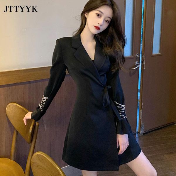 women's suits & blazers 2021 women autumn coat black blazer dress bodycon long sleeve diamonds chain office ladies jacket female suit o, White;black
women's suits & blazers 2021 women autumn coat black blazer dress bodycon long sleeve diamonds chain office ladies jacket female suit o, White;black