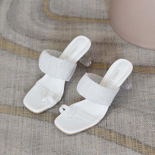 2021 new high-heeled slippers sandals summer white black square toe ladies shoes transparent crystal heel women luxury
2021 new high-heeled slippers sandals summer white black square toe ladies shoes transparent crystal heel women luxury