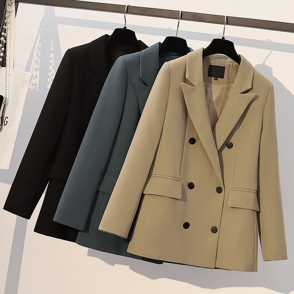 chique double breasted blazer female spring korean style british 2021 high-end black fashion women's suit y1609 jcaf, White;black
chique double breasted blazer female spring korean style british 2021 high-end black fashion women's suit y1609 jcaf, White;black