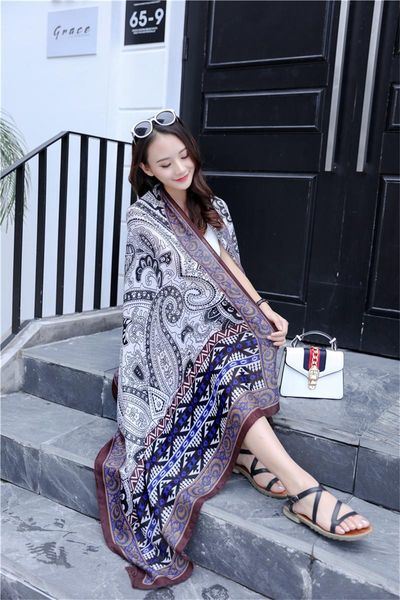 scarves est autumn scarf women bohemia exquiste floral long shawl with tassels soft cotton wraps warm bufanda travel pashmina echarpe, Blue;gray
scarves est autumn scarf women bohemia exquiste floral long shawl with tassels soft cotton wraps warm bufanda travel pashmina echarpe, Blue;gray