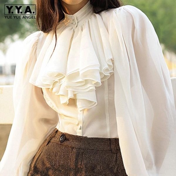women's blouses & shirts vintage chiffon women elegant white slim long sleeve single breasted stand collar office lady lantern blouse
women's blouses & shirts vintage chiffon women elegant white slim long sleeve single breasted stand collar office lady lantern blouse