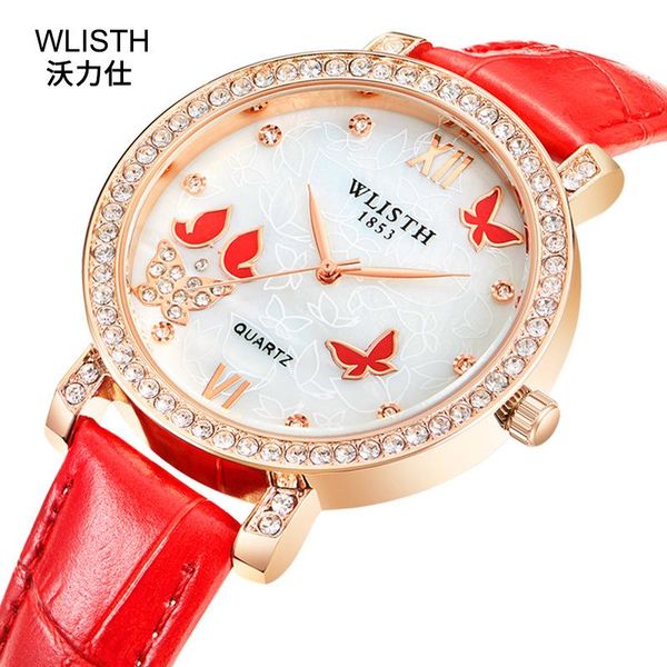 selling ladies' watch fashion business korean-style genuine leather women's luxury diamond set quartz wristwatches, Slivery;brown
selling ladies' watch fashion business korean-style genuine leather women's luxury diamond set quartz wristwatches, Slivery;brown