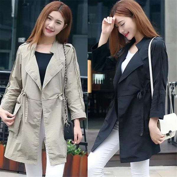 women's trench coats women jacket 2021 spring autumn mid-long drawstring large size 4xl casual windbreaker fashion thin section female, Tan;black
women's trench coats women jacket 2021 spring autumn mid-long drawstring large size 4xl casual windbreaker fashion thin section female, Tan;black