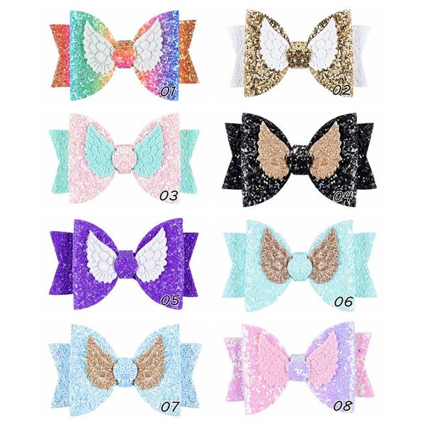 sequin hairgrips angel wing princess hairpins leather bow hairs clips girls glitter hair bows with clip fashion hair accessories 388 k2, Slivery;white
sequin hairgrips angel wing princess hairpins leather bow hairs clips girls glitter hair bows with clip fashion hair accessories 388 k2, Slivery;white
