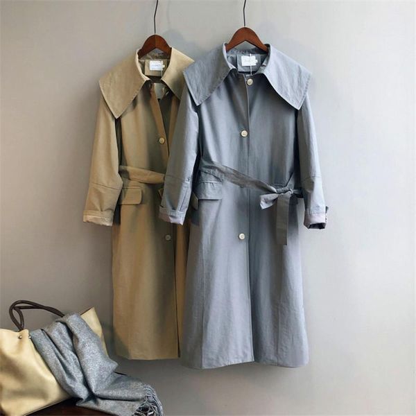 women's trench coats autumn loose women coat 2021 winter oversize single breasted vintage long overcoats windbreaker outwear z623, Tan;black
women's trench coats autumn loose women coat 2021 winter oversize single breasted vintage long overcoats windbreaker outwear z623, Tan;black