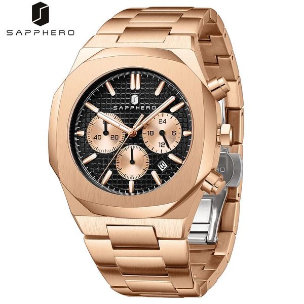 wristwatches sapphero watch for mens waterproof stainless steel case quartz movement chronograph luxury business casual multifunction clock, Slivery;brown
wristwatches sapphero watch for mens waterproof stainless steel case quartz movement chronograph luxury business casual multifunction clock, Slivery;brown
