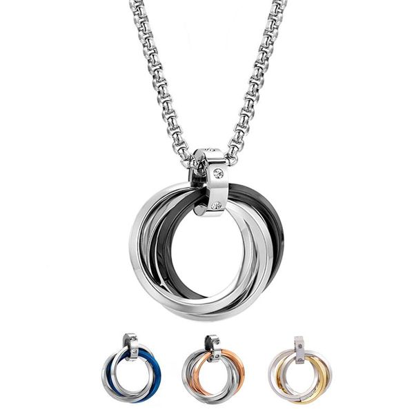 pendant necklaces interlocking circle necklace stainless steel three interlocked geometric jewelry for sister friends, Silver
pendant necklaces interlocking circle necklace stainless steel three interlocked geometric jewelry for sister friends, Silver