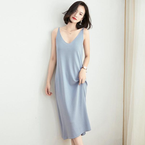 casual dresses backless satin dress women strap loose spring summer sleeveless basic solid womens clothing, Black;gray
casual dresses backless satin dress women strap loose spring summer sleeveless basic solid womens clothing, Black;gray