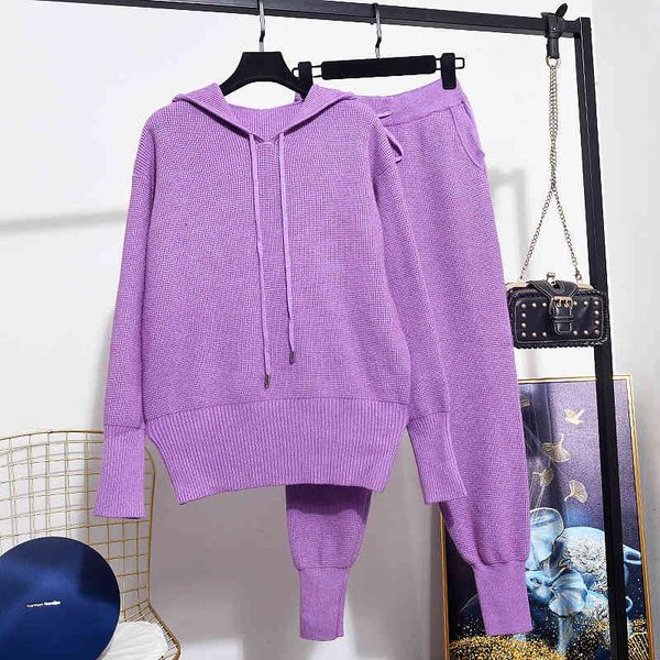 pant fashion hooded knitted sweater + long pencil pants women 2 piece set loose solid color sports tracksuits female knitting outfits, White
pant fashion hooded knitted sweater + long pencil pants women 2 piece set loose solid color sports tracksuits female knitting outfits, White
