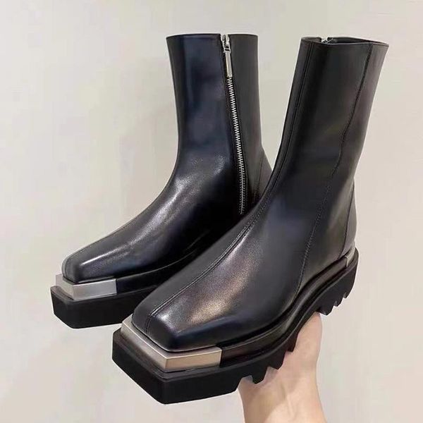 boots square toe ankle women autumn thick bottom side zipper botas de mujer motorcycle winter botines, Black
boots square toe ankle women autumn thick bottom side zipper botas de mujer motorcycle winter botines, Black
