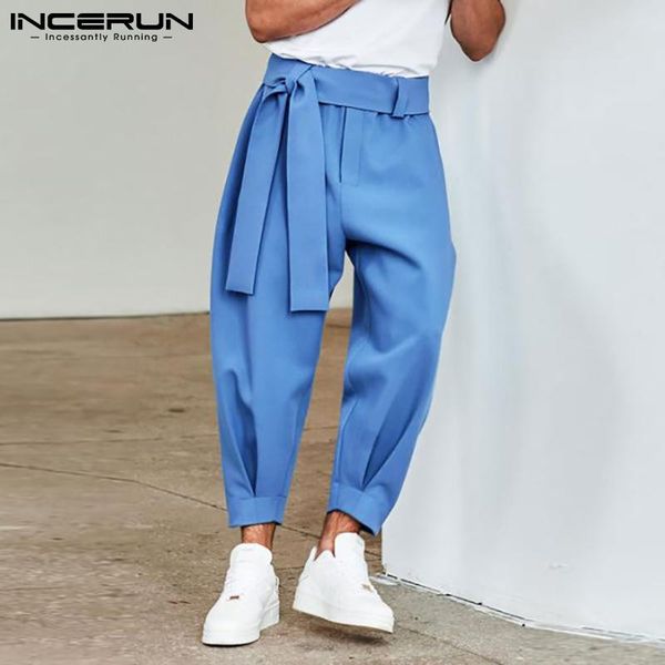 men's pants 2021 stylish solid color drawstring casual harem trouser chinomen's loose wide leg trousers s-5xl incerun, Black
men's pants 2021 stylish solid color drawstring casual harem trouser chinomen's loose wide leg trousers s-5xl incerun, Black