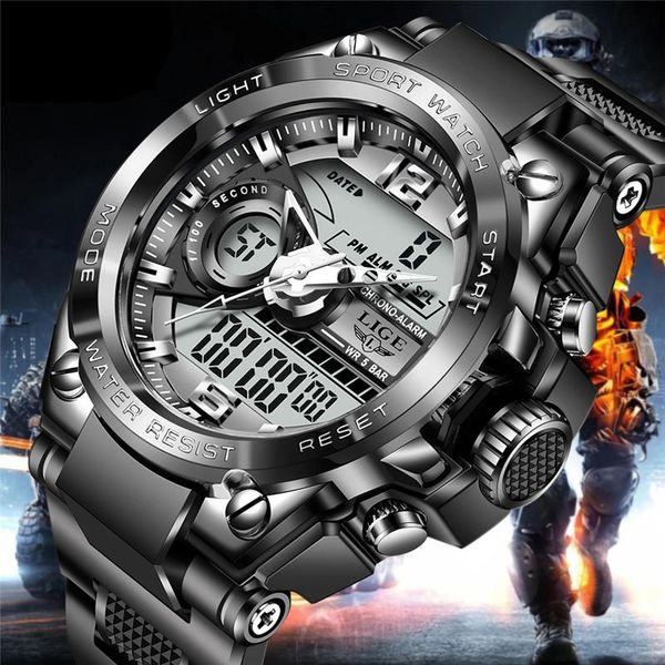 wristwatches 2021 lige sport men quartz digital watch creative diving watches waterproof alarm dual display clock relogio masculino, Slivery;brown
wristwatches 2021 lige sport men quartz digital watch creative diving watches waterproof alarm dual display clock relogio masculino, Slivery;brown