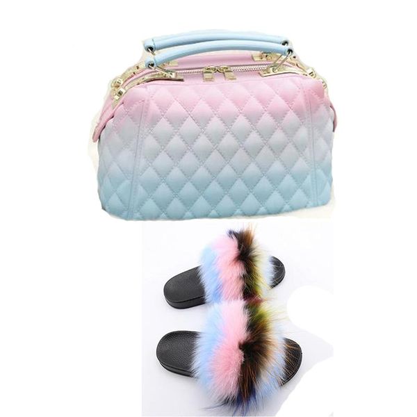 furry slippers and bags extra fluffy luxury sandals purse set real fur slides with handbags bulk flip flops women shoes, Black
furry slippers and bags extra fluffy luxury sandals purse set real fur slides with handbags bulk flip flops women shoes, Black