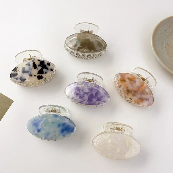 korea fashion geometry colorful women hairpins acrylic ellipse clamps for girls hair claw clips accessories, Slivery;white
korea fashion geometry colorful women hairpins acrylic ellipse clamps for girls hair claw clips accessories, Slivery;white