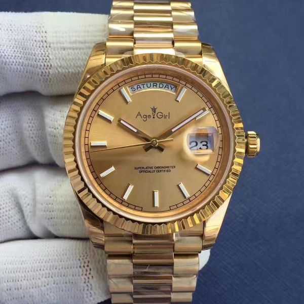 wristwatches men daydate gold silver black blue automatic mechanical stainless steel sapphire president rome watch 41mm, Slivery;brown
wristwatches men daydate gold silver black blue automatic mechanical stainless steel sapphire president rome watch 41mm, Slivery;brown
