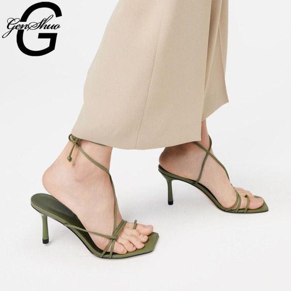dress shoes genshuo women summer sandals 2021 high heel slippers strappy black heels open toe narrow band green party
dress shoes genshuo women summer sandals 2021 high heel slippers strappy black heels open toe narrow band green party