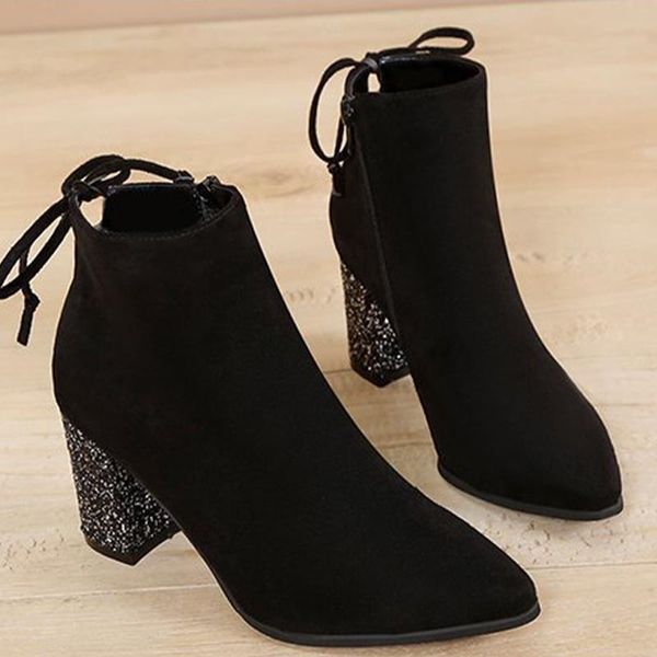 boots winter women ankle bling high heels shoes comfort shoe woman pumps zipper thin plush seude fashion party wedding autumn, Black
boots winter women ankle bling high heels shoes comfort shoe woman pumps zipper thin plush seude fashion party wedding autumn, Black
