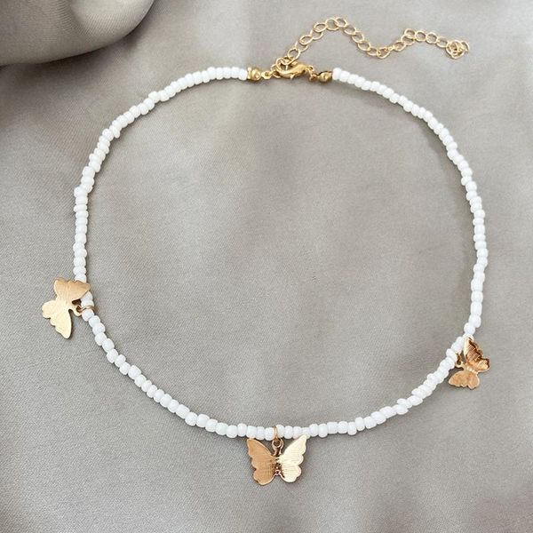 pendant necklaces vintage rice beads clavicle chain necklace for women girls butterfly trendy statement collar jewelry gifts, Silver
pendant necklaces vintage rice beads clavicle chain necklace for women girls butterfly trendy statement collar jewelry gifts, Silver