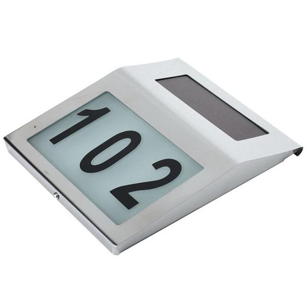 solar lamps outdoor waterproof stainless steel doorplate lights wall-mounted number wall
solar lamps outdoor waterproof stainless steel doorplate lights wall-mounted number wall