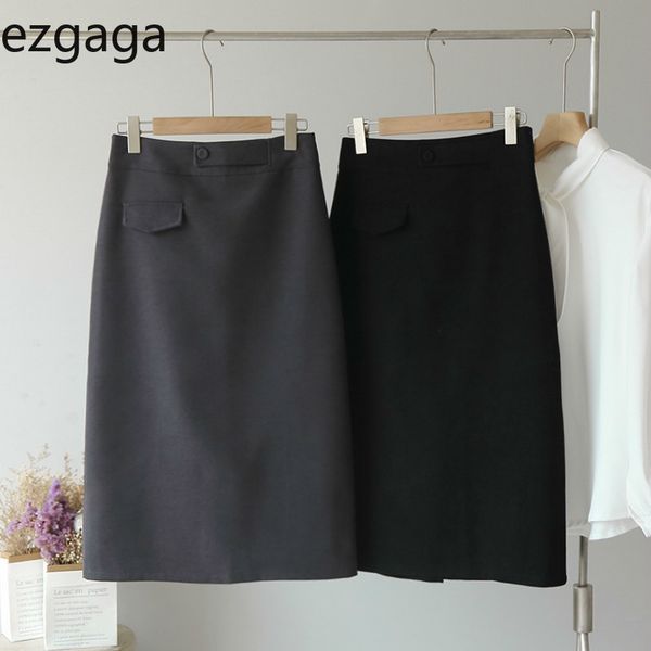 ezgaga women wrap skirts high waist solid split slim autumn new office lady elegant midi skirts female all-match fashion 210430, Black
ezgaga women wrap skirts high waist solid split slim autumn new office lady elegant midi skirts female all-match fashion 210430, Black