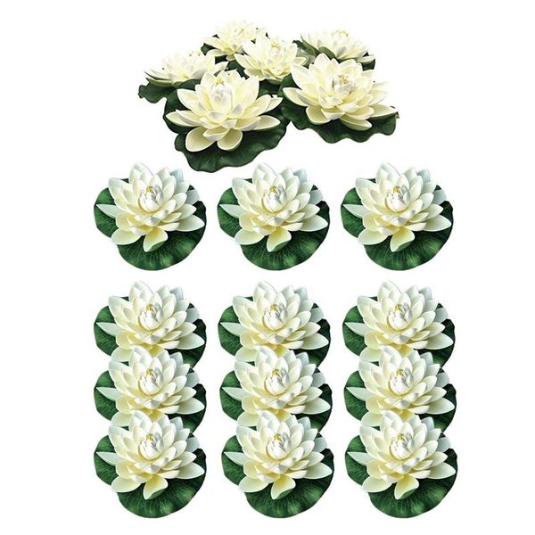 artificial floating foam lotus flowers,with water lily pad ornaments,ivory white,perfect for patio koi pond pool aquarium home g decorations
artificial floating foam lotus flowers,with water lily pad ornaments,ivory white,perfect for patio koi pond pool aquarium home g decorations
