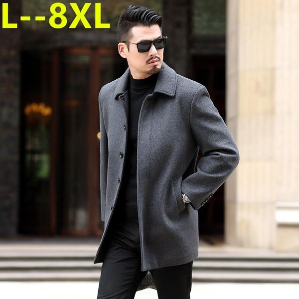 men's wool & blends 8xl 6xl 5xl 4x winter jacket high-quality coat casual slim collar long cotton trench, Black
men's wool & blends 8xl 6xl 5xl 4x winter jacket high-quality coat casual slim collar long cotton trench, Black