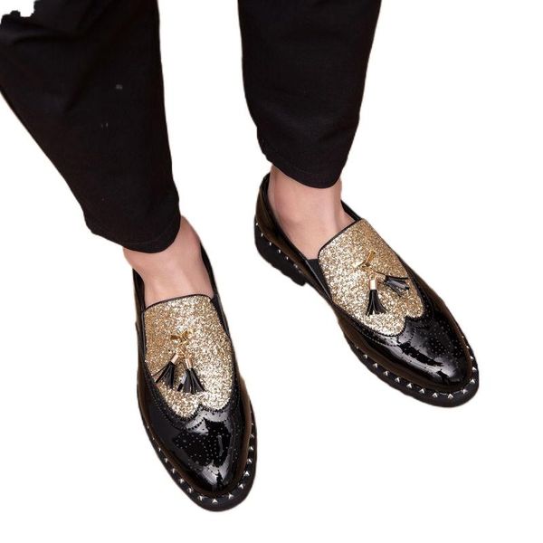 leather shoes size 38-44 2021 barber nightclub men designer loafers casual patent dress, Black
leather shoes size 38-44 2021 barber nightclub men designer loafers casual patent dress, Black