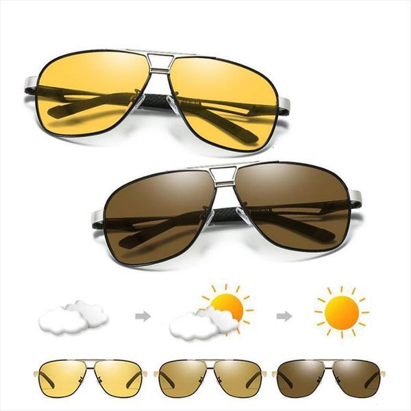 pchromic sunglasses men pilot polarized sun glasses retro aviation night for mens chameleon eyewear, White;black
pchromic sunglasses men pilot polarized sun glasses retro aviation night for mens chameleon eyewear, White;black