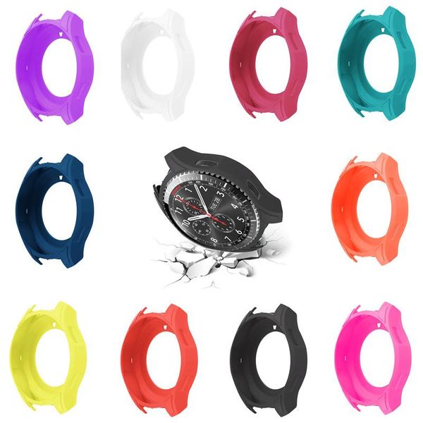 watch bands silicone protect cases cover rubber band for samsung galaxy gear s3 frontier protective case, Black;brown
watch bands silicone protect cases cover rubber band for samsung galaxy gear s3 frontier protective case, Black;brown