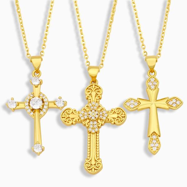 gold plated crystal cross necklace for women cubic zirconia pendant christian jewelry accessories gifts nkev08 necklaces, Silver
gold plated crystal cross necklace for women cubic zirconia pendant christian jewelry accessories gifts nkev08 necklaces, Silver