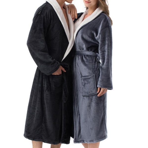 women's sleepwear flannel bathrobe solid color winter warm home clothes with waist belt long sleeve clothing for adult, Black;red
women's sleepwear flannel bathrobe solid color winter warm home clothes with waist belt long sleeve clothing for adult, Black;red