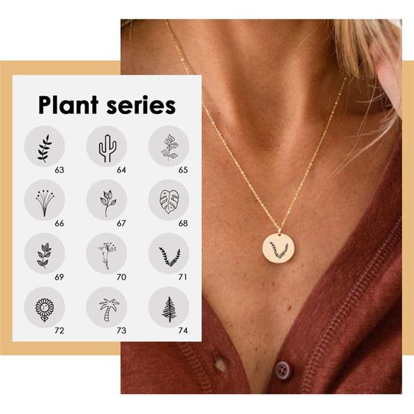 visunion custom pendant necklace plants leaves elegant fashion jewelry for women gold color anniversary party gift chains, Silver
visunion custom pendant necklace plants leaves elegant fashion jewelry for women gold color anniversary party gift chains, Silver