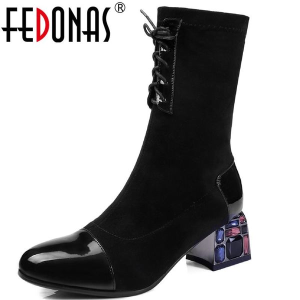 boots fedonas fashion genuine leather ladies mid-calf rhinestone 2021 est thick heels shoes woman wedding office lady pumps, Black
boots fedonas fashion genuine leather ladies mid-calf rhinestone 2021 est thick heels shoes woman wedding office lady pumps, Black