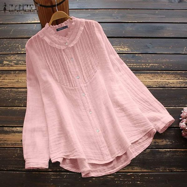 women's blouses & shirts 2022 kaftan spring women pleated casual long sleeve blusas female solid ruffle button chemise, White
women's blouses & shirts 2022 kaftan spring women pleated casual long sleeve blusas female solid ruffle button chemise, White