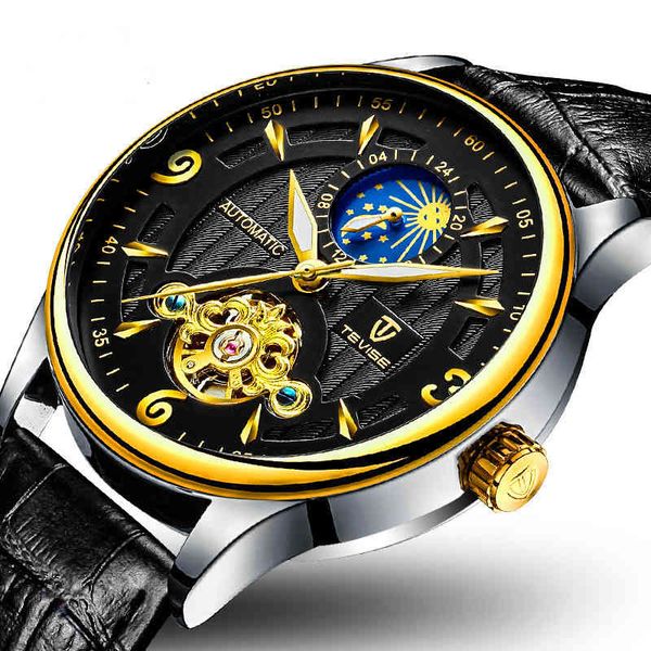 swiss tevise brand popular lunar mechanical tourbillon waterproof men's watch, Silver
swiss tevise brand popular lunar mechanical tourbillon waterproof men's watch, Silver