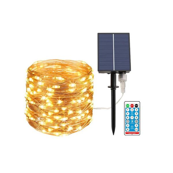 strings 8 modes solar string light waterproof decorative fairy lamp with remote controller 100/200 led
strings 8 modes solar string light waterproof decorative fairy lamp with remote controller 100/200 led