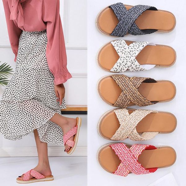 slippers 2021 summer women's imitation leather thick sole round head beach rubber casual slipper women non-slip flip flop shoes, Black
slippers 2021 summer women's imitation leather thick sole round head beach rubber casual slipper women non-slip flip flop shoes, Black